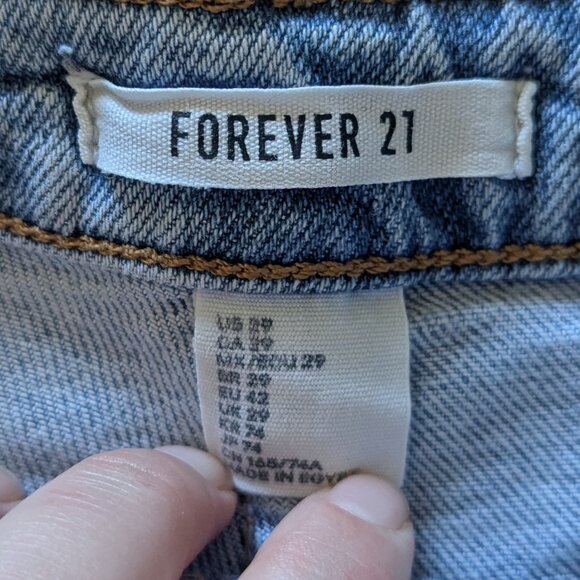 Forever 21 Upcycled Denim Jeans, Studio Ghibli Spirited Away Embroidery, 29/8 - Picture 5 of 8